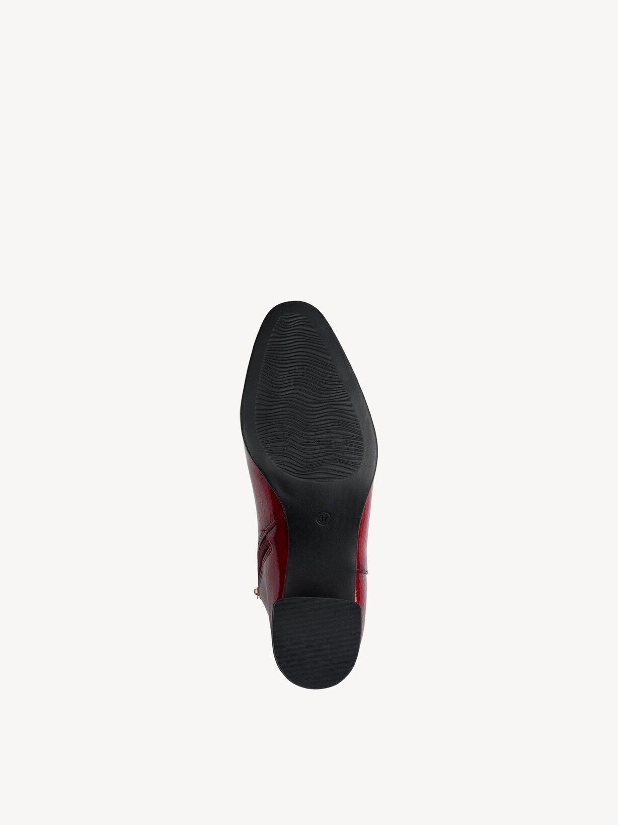 Marco Tozzi, Stiefelette - rot DK.RED PAT., Bild 4 von 7