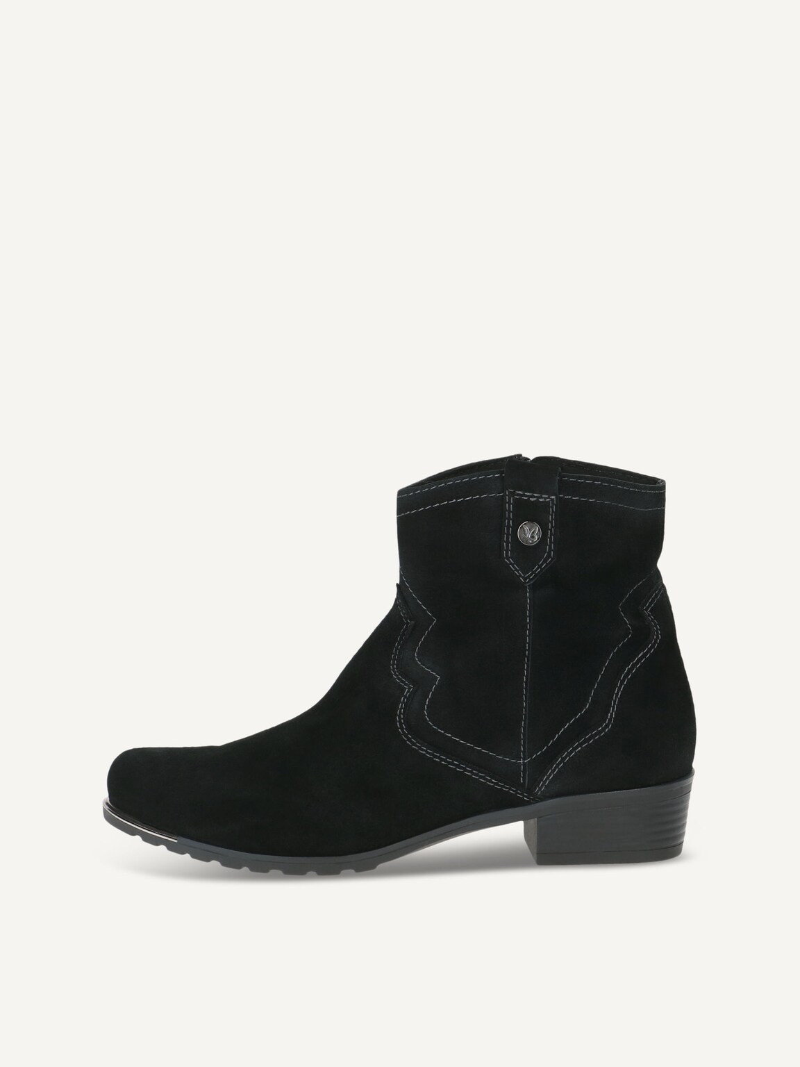Caprice, Leather Bootie - black BLACK SUEDE, image 2 of 5