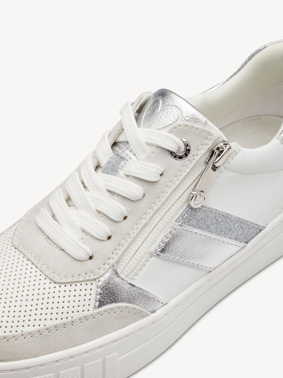 Marco Tozzi, Sneaker - bianco WHITE/SILVER, immagine 5 di 6