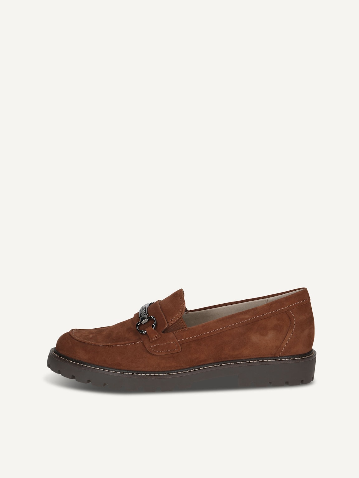 Caprice, Leather Slipper - brown COGNAC SUEDE, image 2 of 5