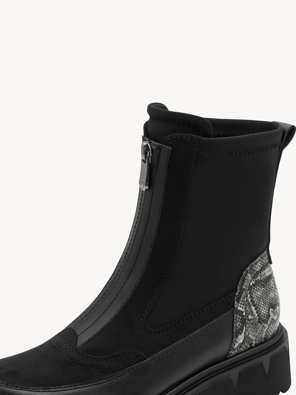Marco Tozzi, Enkellaarsje - zwart BLACK COMB, afbeelding 4 van 6