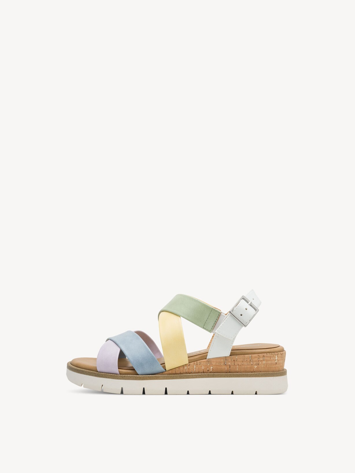 Marco Tozzi, Sandaletter - vit WHITE MULTI, bild 2 av 6