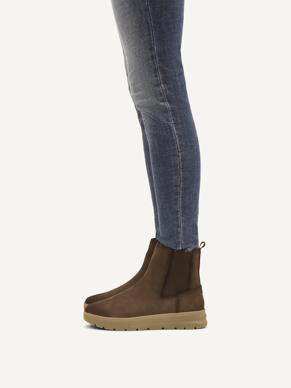 Caprice, Bottine Chelsea en cuir - marron DK BROWN NUBUC, Image 2 of 6