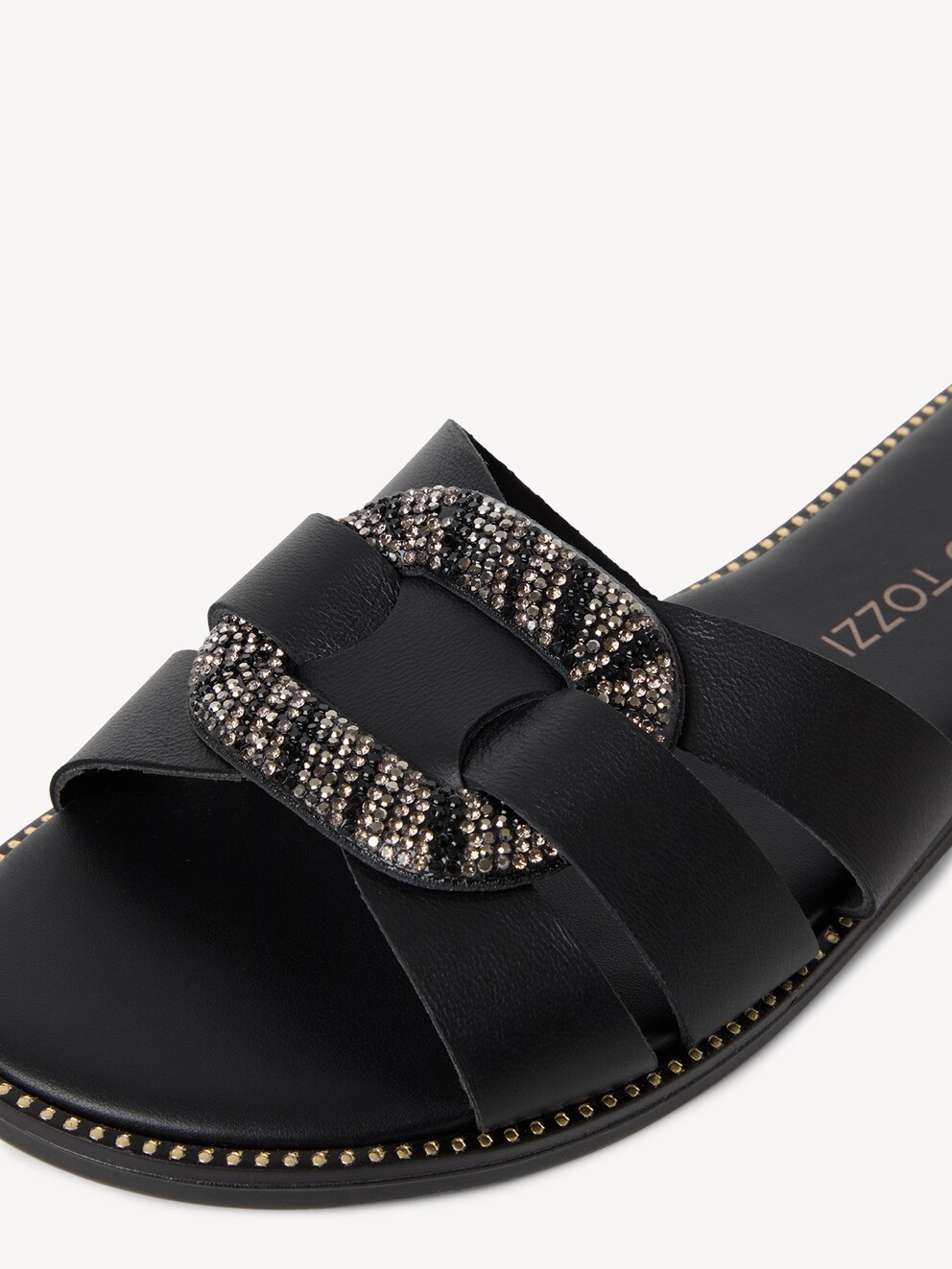 Marco Tozzi, Læder pantolette - sort BLACK, billede 4 af 6