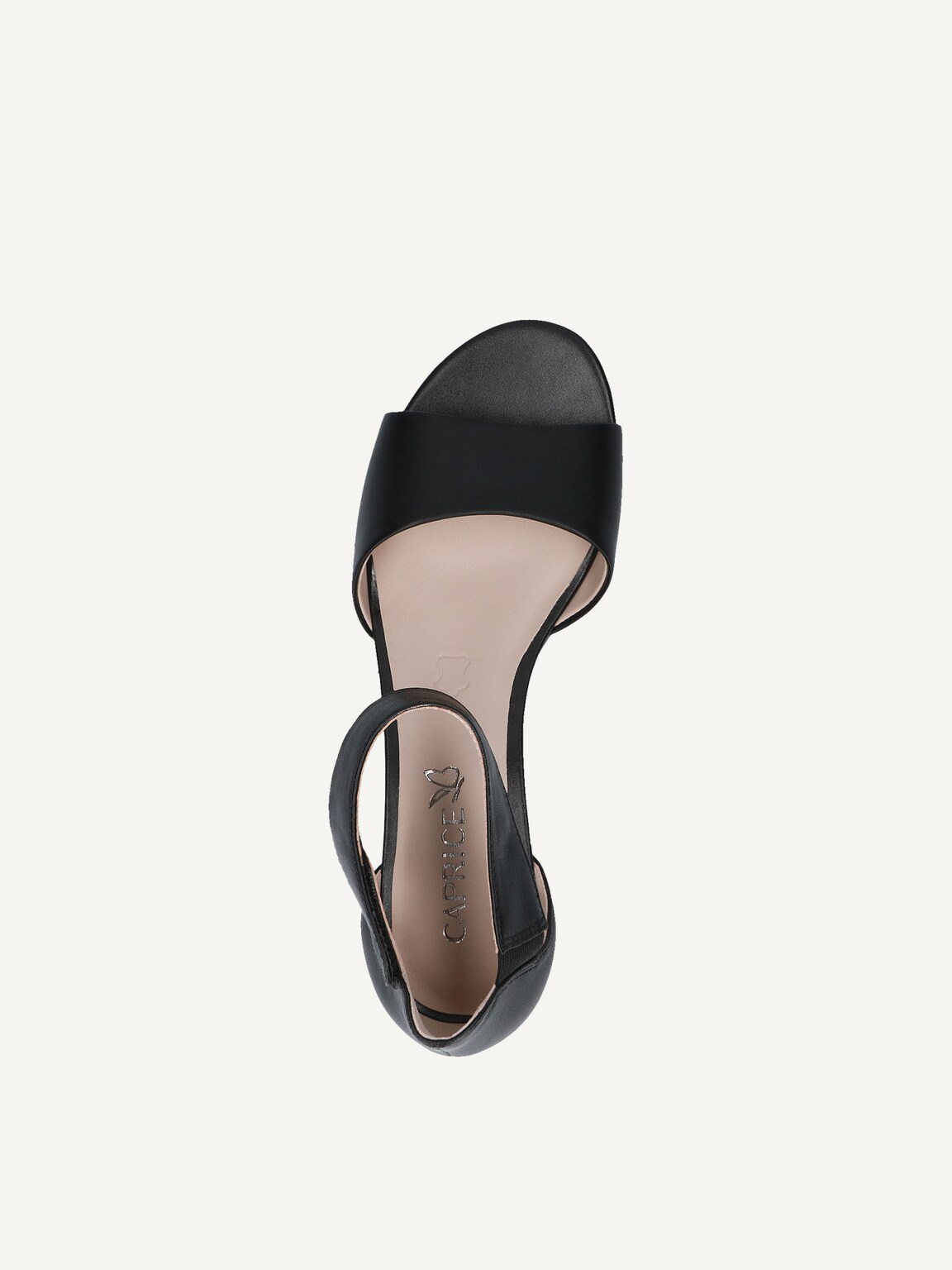 Caprice, Leather Heeled sandal - black BLACK NAPPA, image 5 of 5