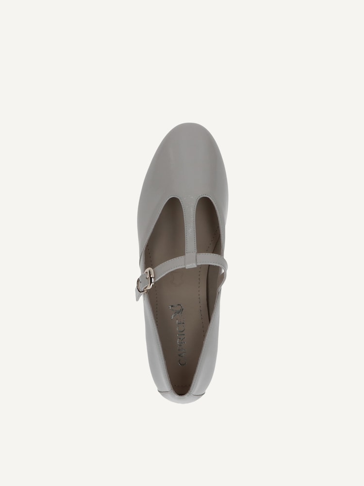 Caprice, Slipper en cuir - blanc SNOW NAPLAK, image 5 sur 6