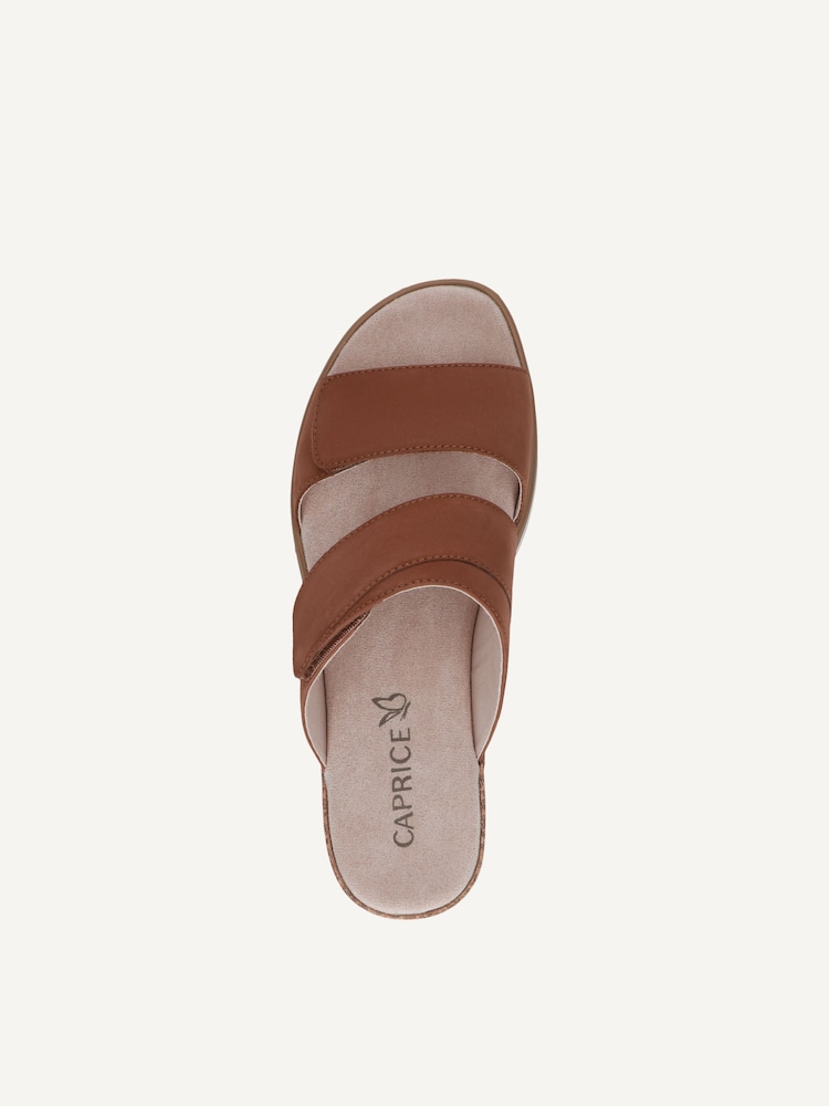 Caprice, Leather Mule - brown COGNAC NUBUC, image 6 of 6
