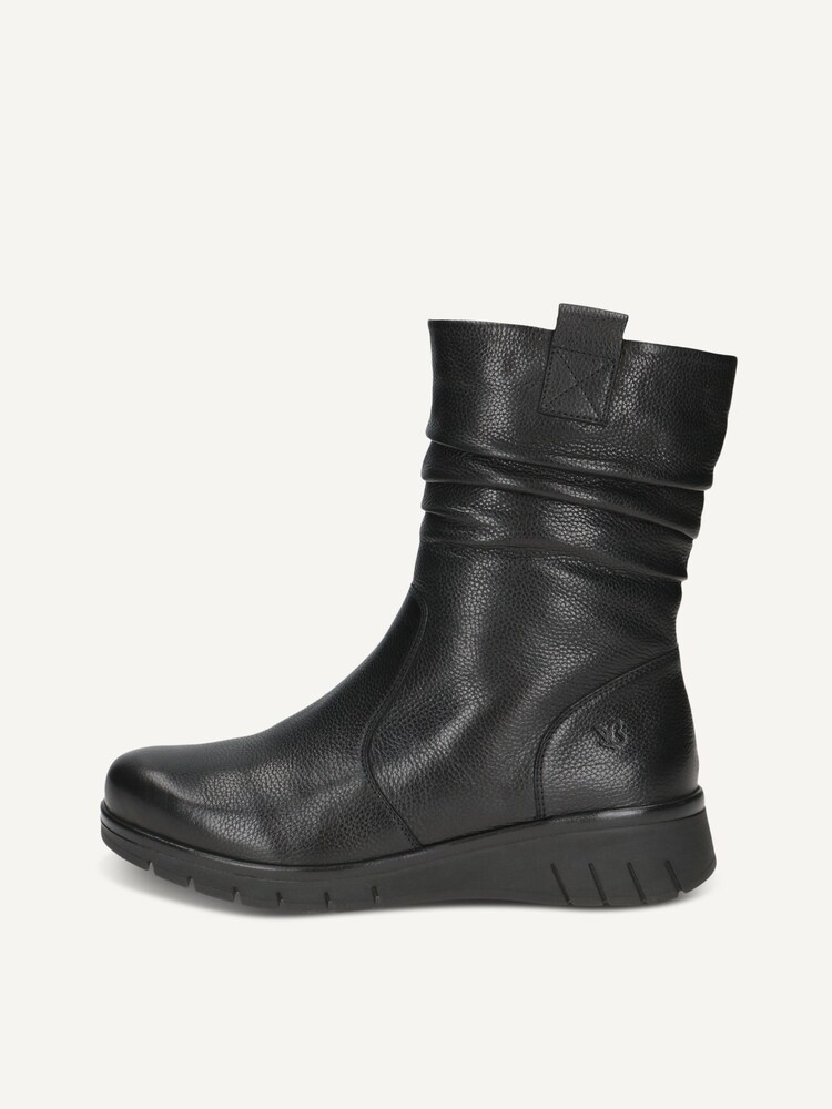 Caprice, Leather Bootie - black warm lining BLACK NAPPA, image 3 of 6