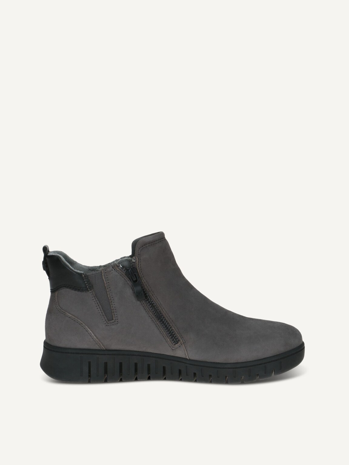 Caprice, Leather Bootie - grey DK GREY COMB, image 3 of 5