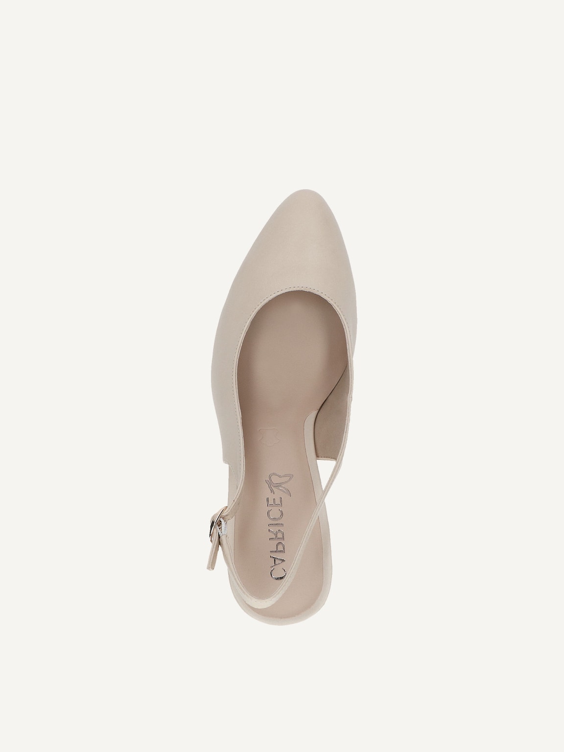 Caprice, Leather sling pumps - white OFFWHITE NAPPA, image 6 of 6