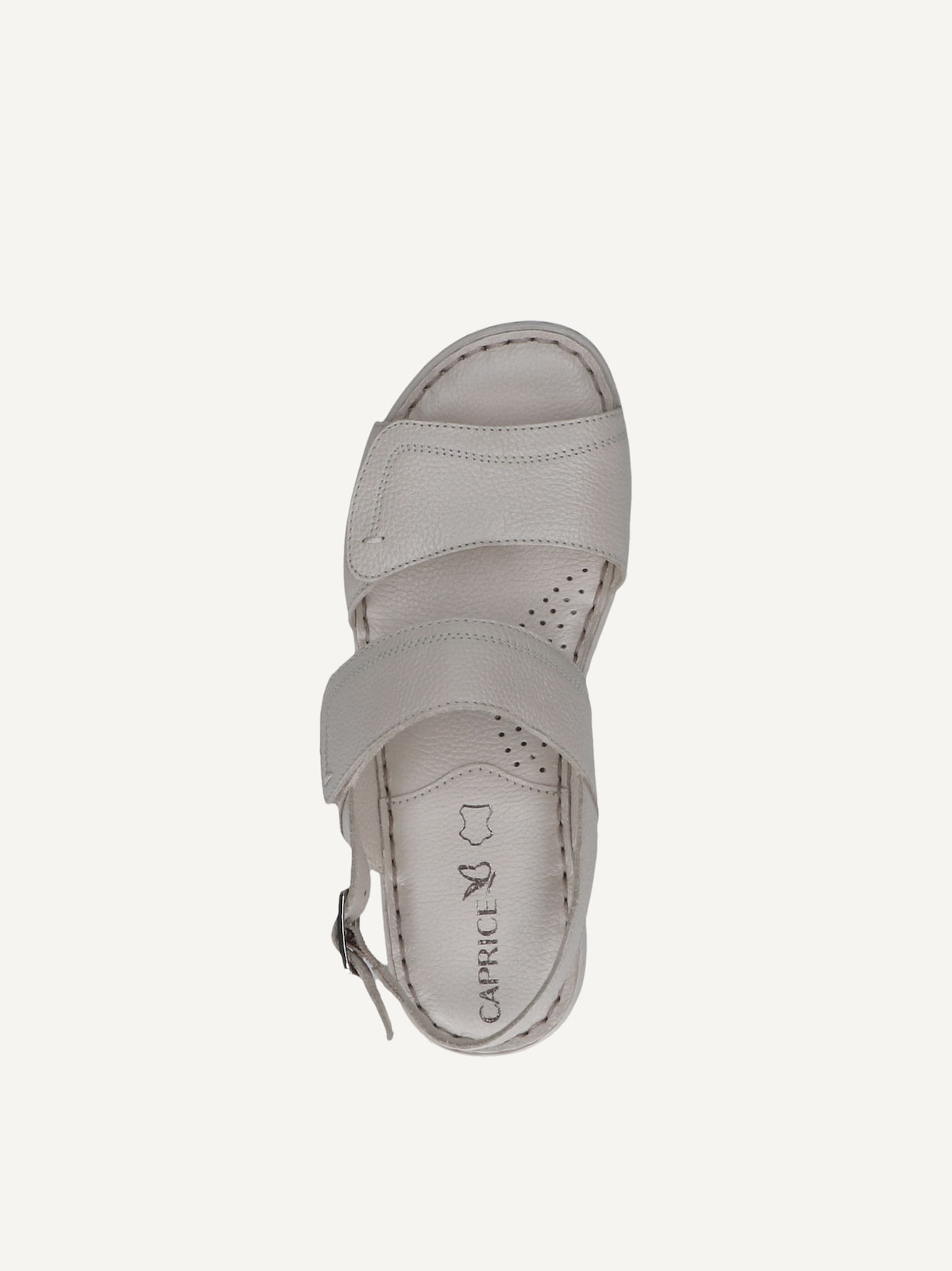Caprice, Sandale à talon en cuir - blanc PEARL NAPPA, image 4 sur 5
