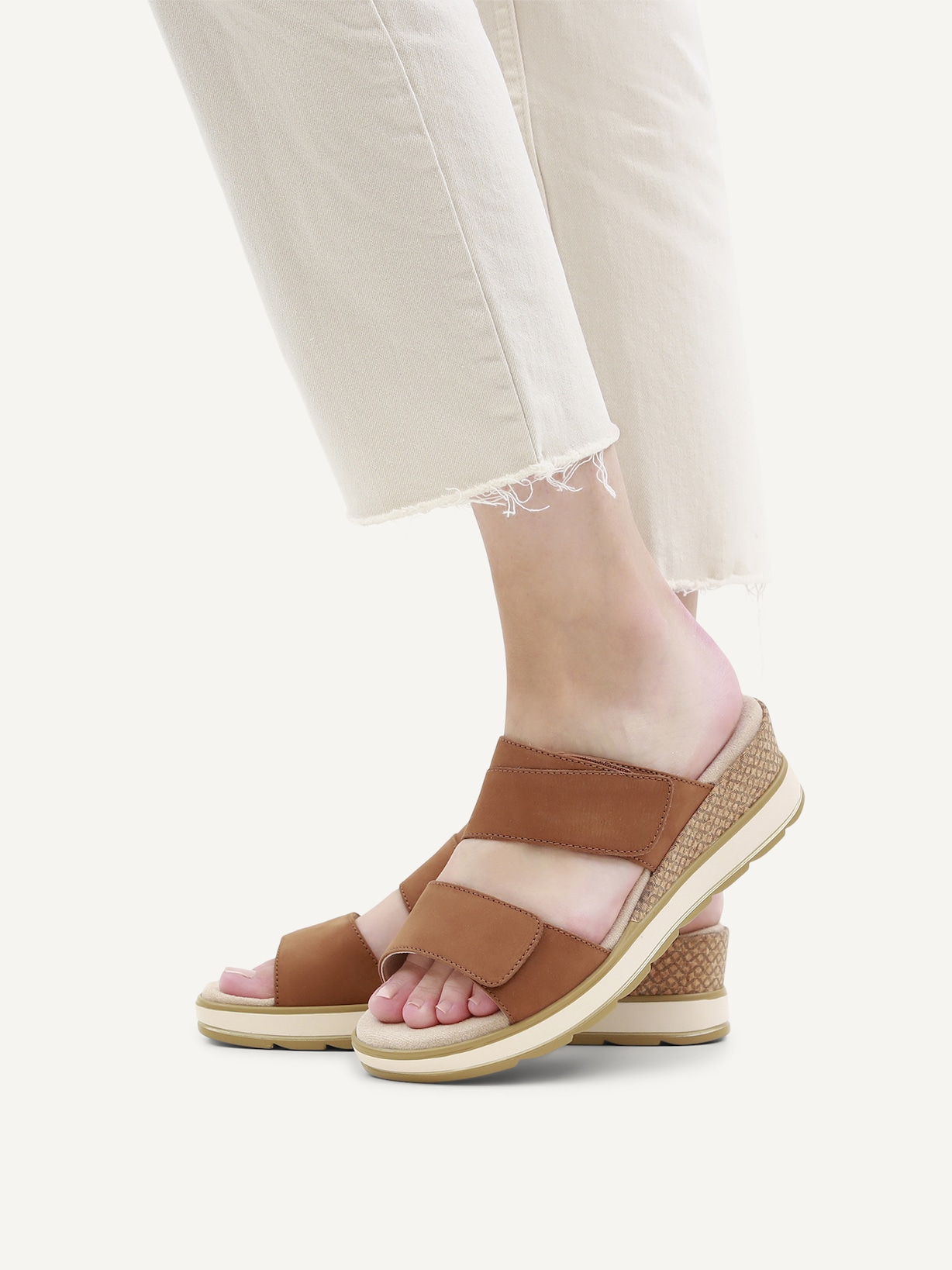 Caprice, Mule en cuir - marron COGNAC NUBUC, image 2 sur 6