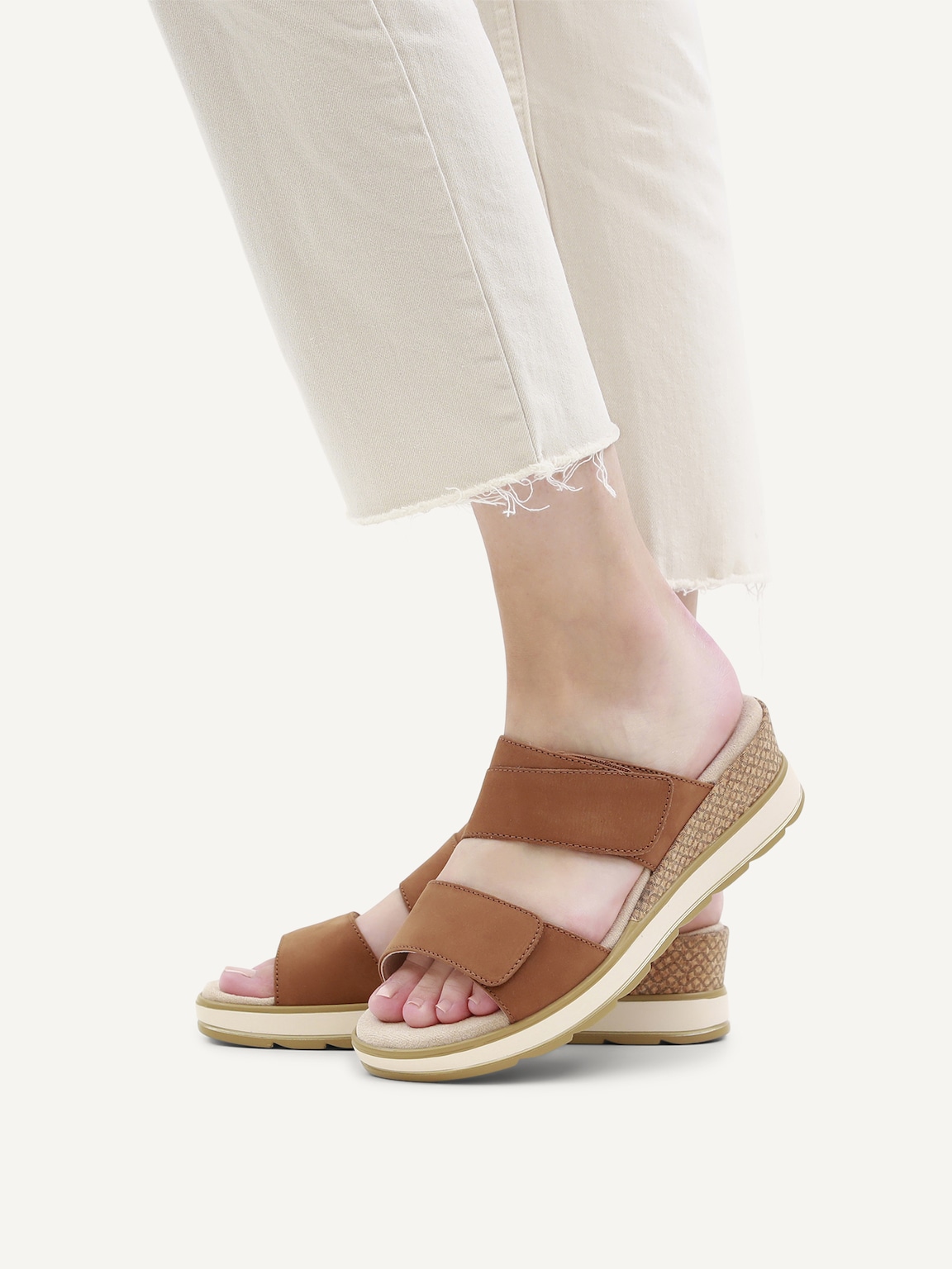 Caprice, Leather Mule - brown COGNAC NUBUC, image 2 of 6