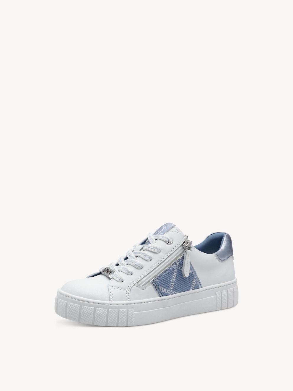 Marco Tozzi, Sneaker - bianco WHITE/LT.BLUE, immagine 2 di 6