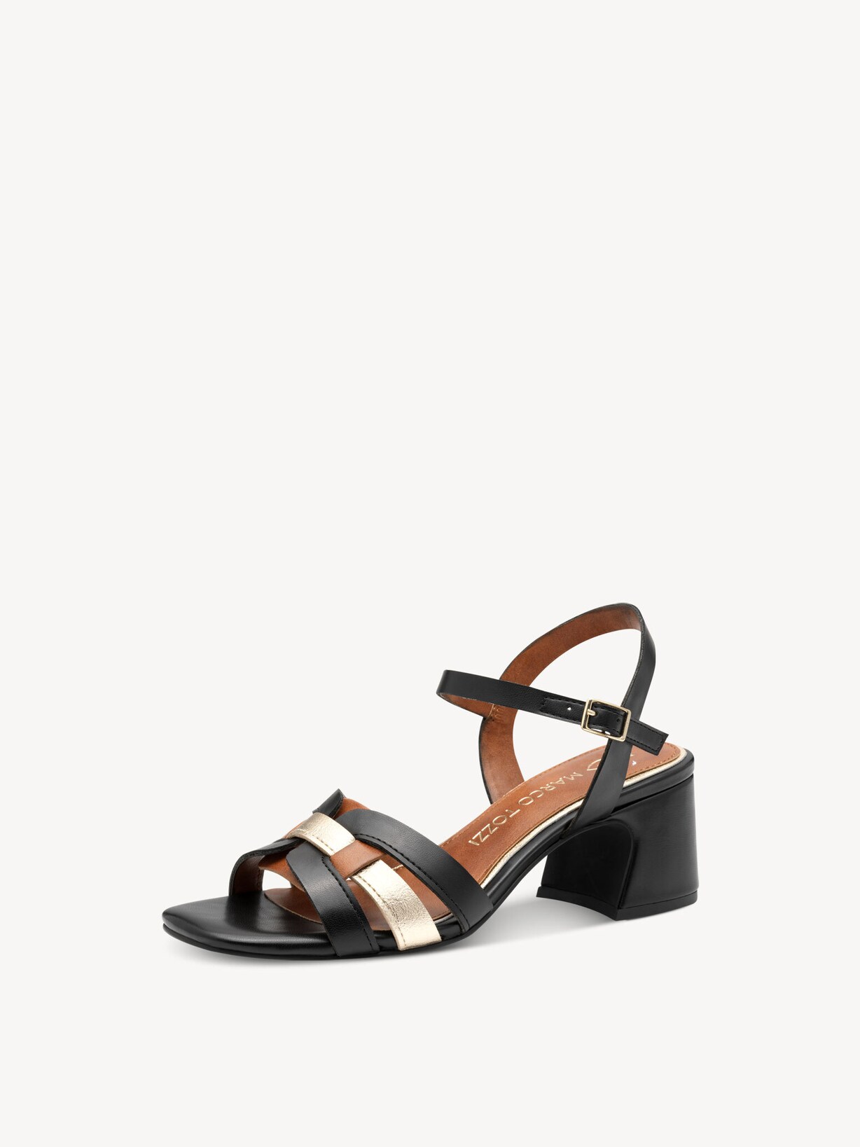 Marco Tozzi, Sandály - černá BLACK COMB, obrázek 1 z 6