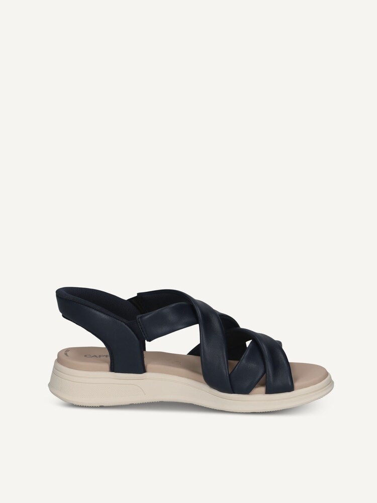 Caprice, Sandale en cuir - bleu OCEAN SOFTNAP., image 3 sur 5