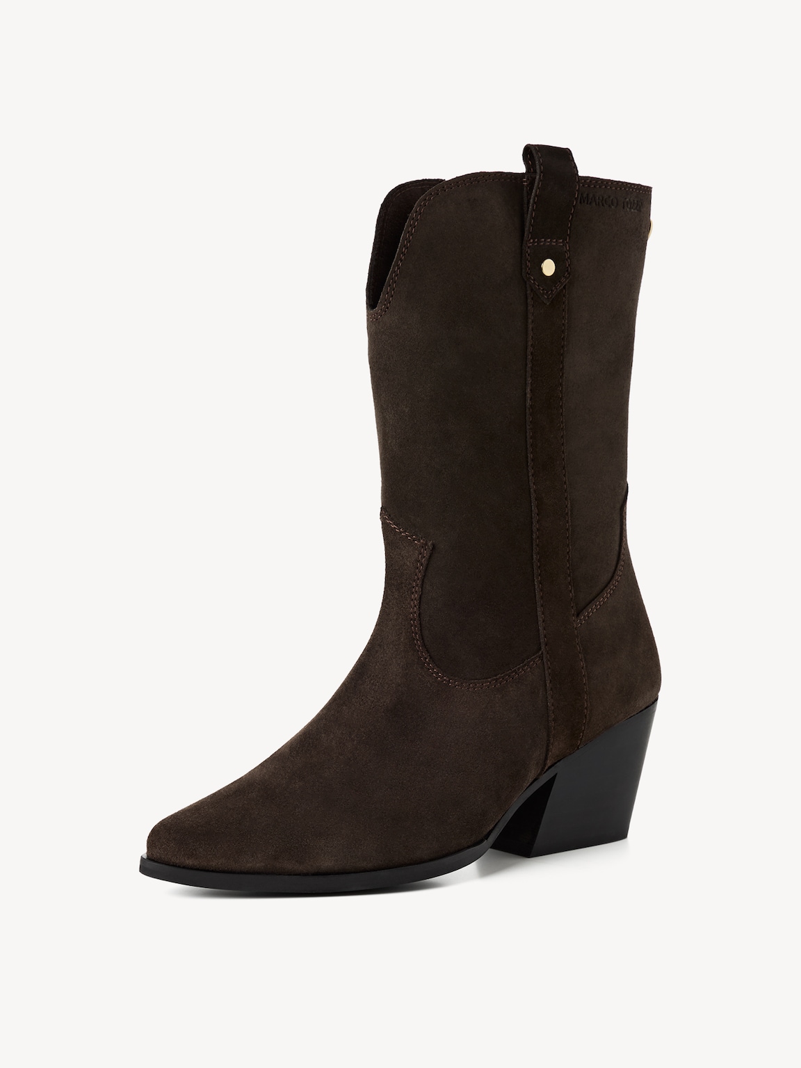 Marco Tozzi, Lederstiefelette - braun MOCCA COMB, Bild 2 von 6