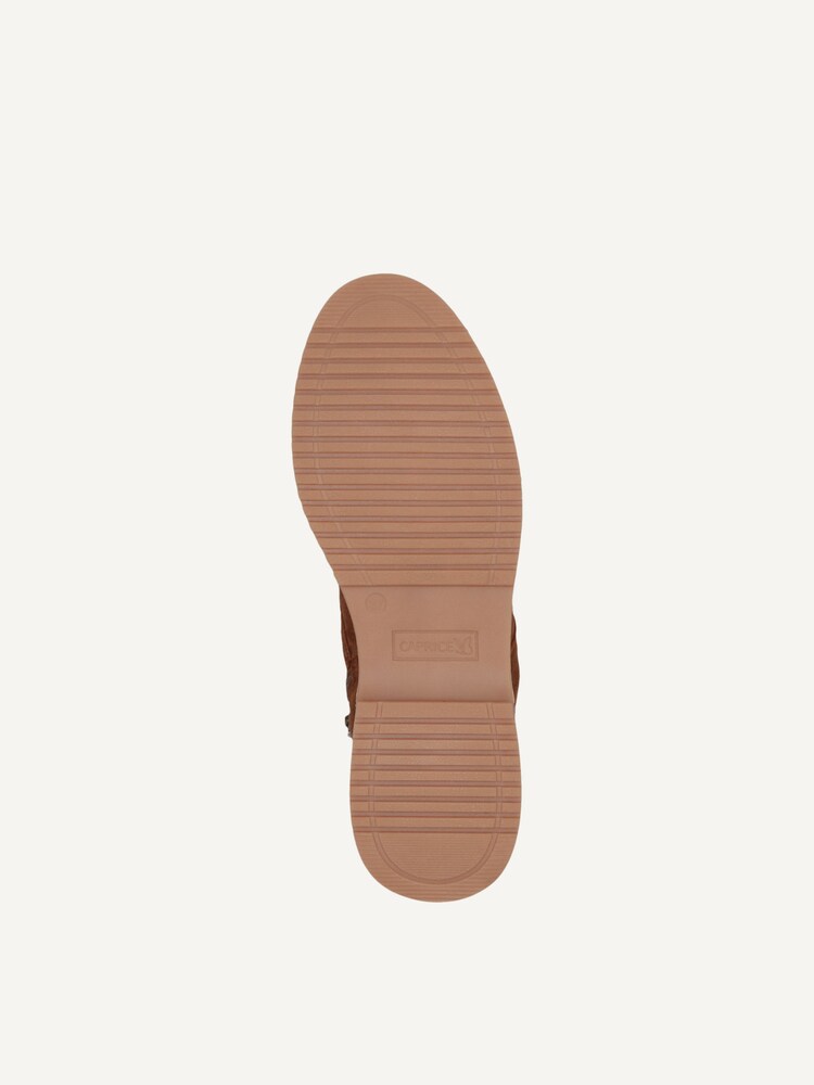 Caprice, Leather Bootie - brown warm lining COGNAC SUEDE, image 5 of 6