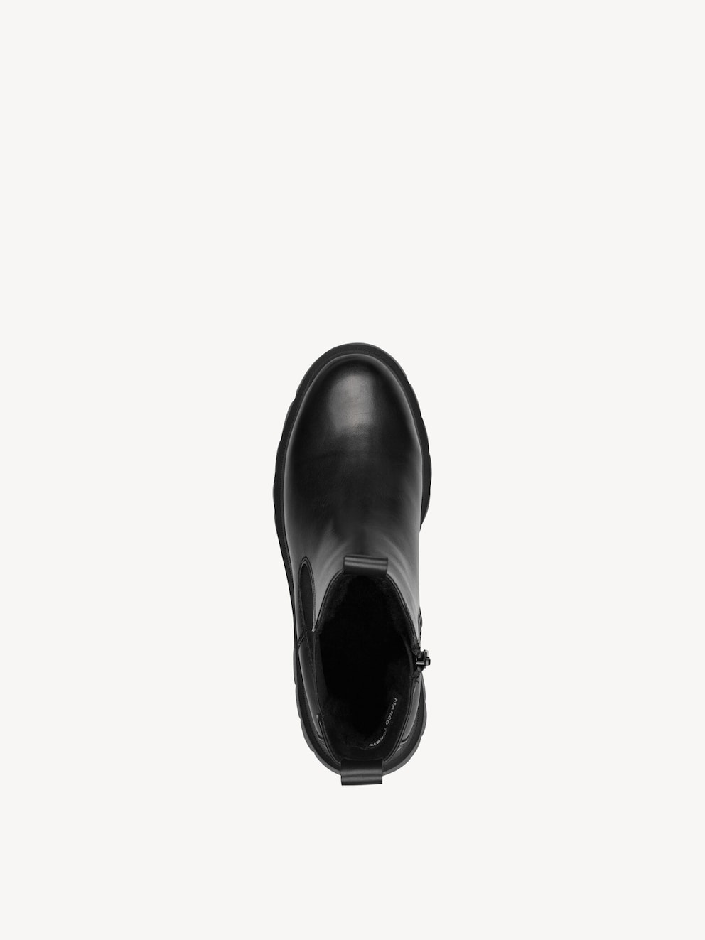 Marco Tozzi, Leren Chelseaboot - zwart warme voering BLACK, afbeelding 5 van 6
