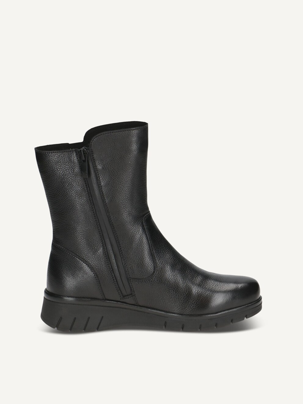 Caprice, Bottine en cuir - noir doublure chaude BLACK NAPPA, image 4 sur 6