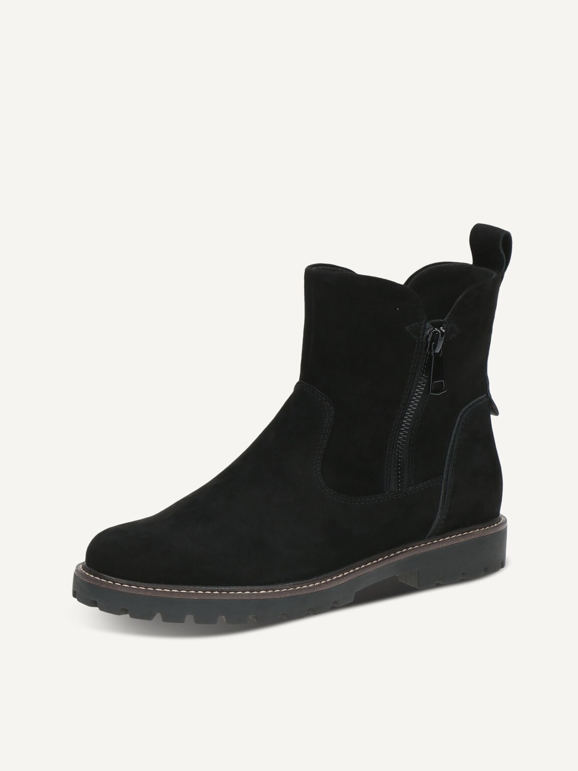 Caprice, Leather Bootie - black BLACK SUEDE, image 1 of 5