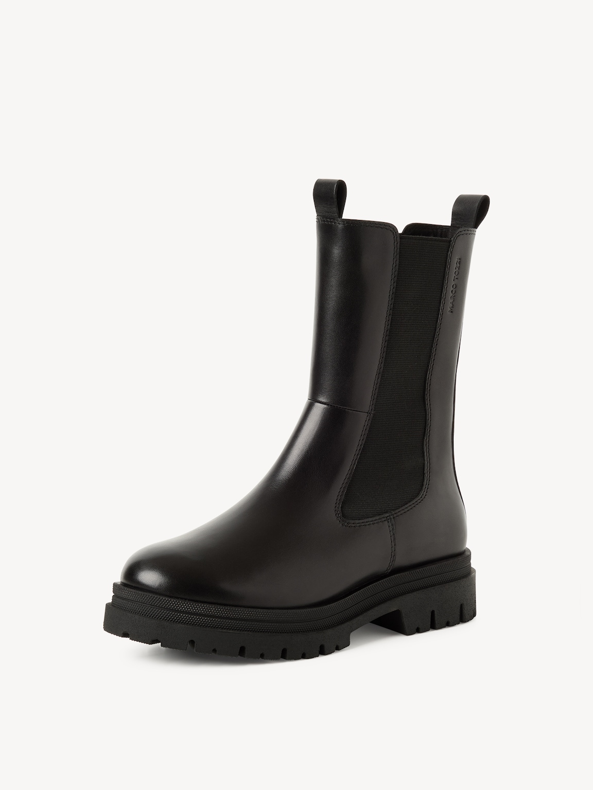 Marco Tozzi, Chelsea boot - black warm lining, BLACK, Image 2 of 6