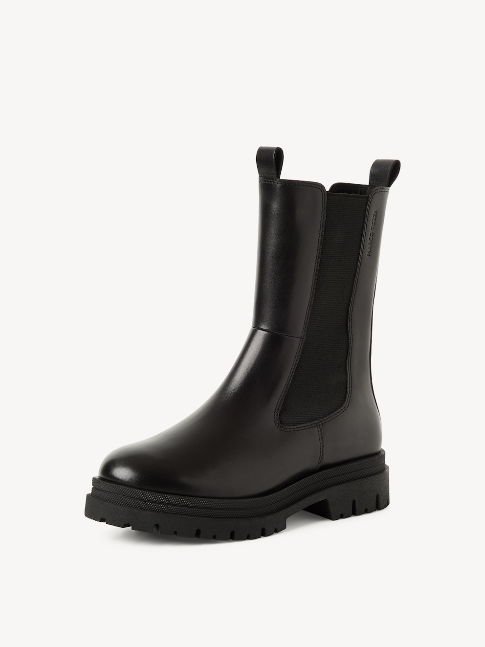 Marco Tozzi, Chelsea boot - black warm lining, BLACK, Image 2 of 6