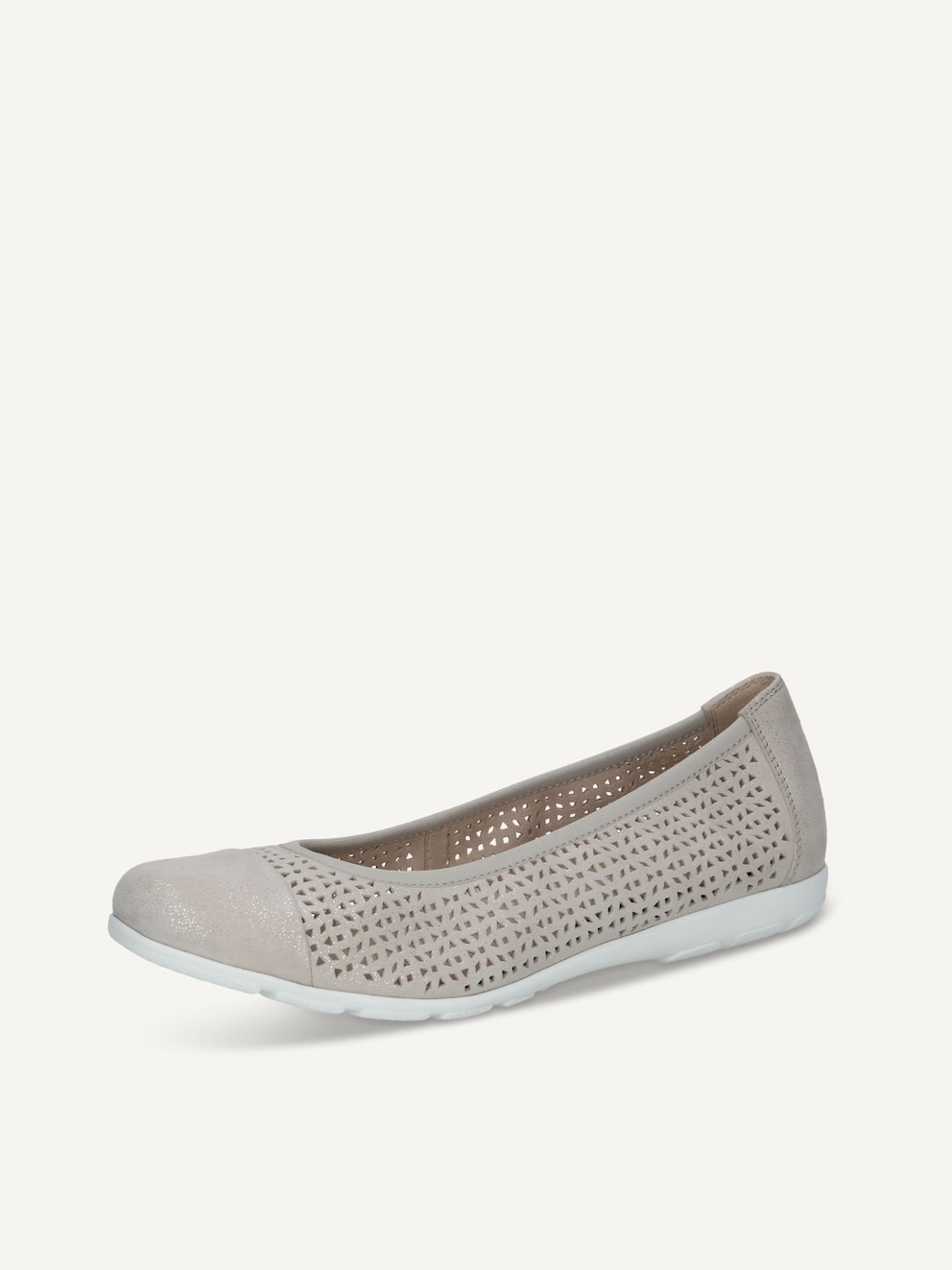Caprice, Ballerine en cuir - gris LT GREY SPARKL, image 2 sur 5