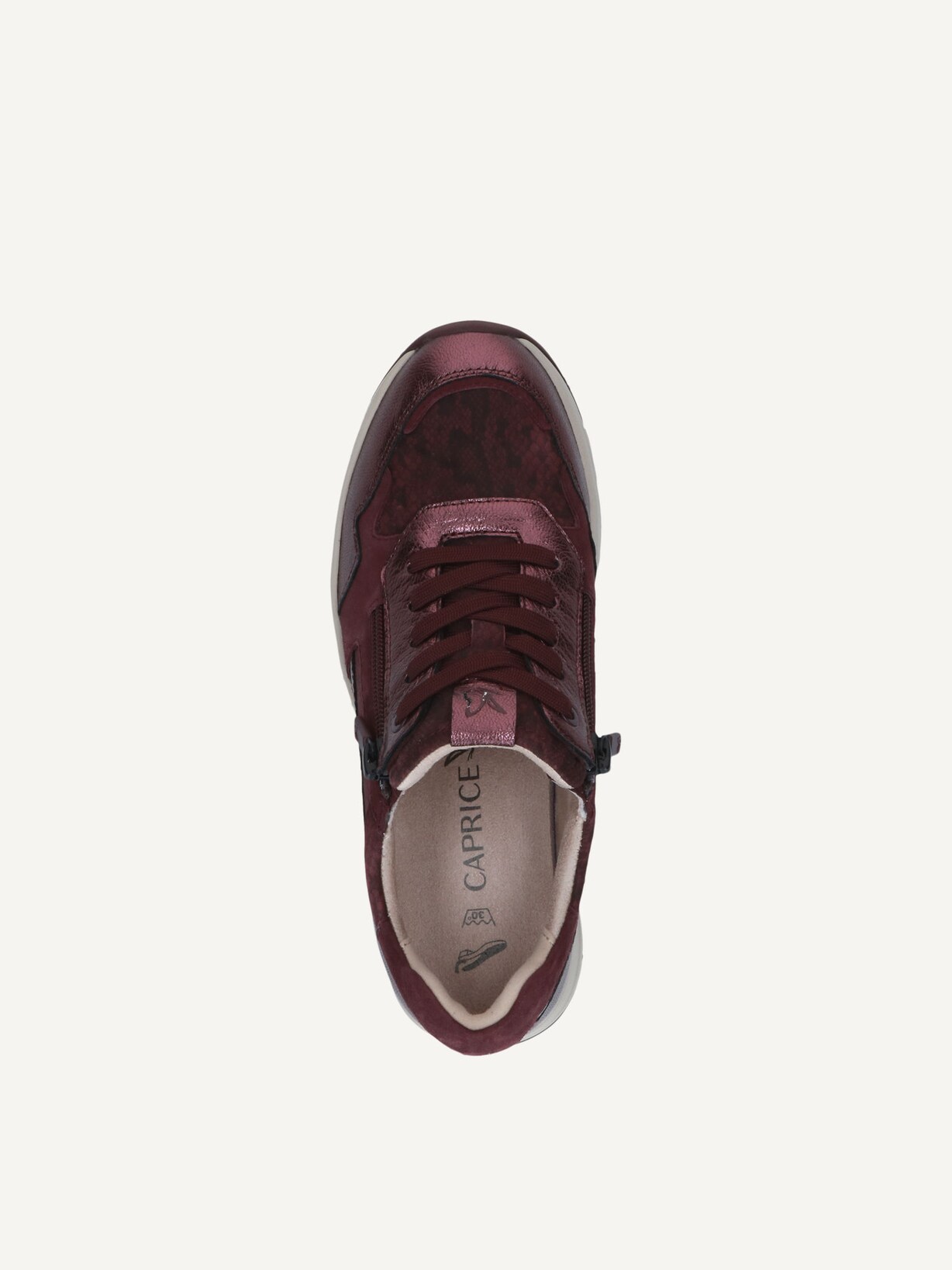 Caprice, Sneaker - rosso BORDEAUX COMB, immagine 4 di 5