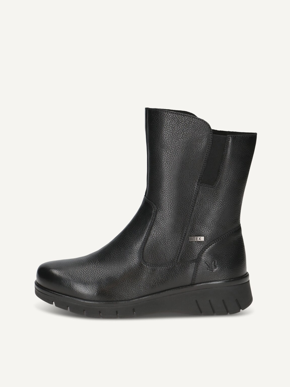 Caprice, Leather Bootie - black warm lining BLACK NAPPA, image 3 of 6