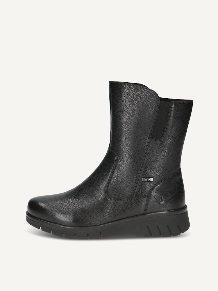 Caprice, Leather Bootie - black warm lining BLACK NAPPA, image 3 of 6