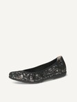 Not selected, Caprice, Leather Ballerina - black BLACK/GUNMETAL