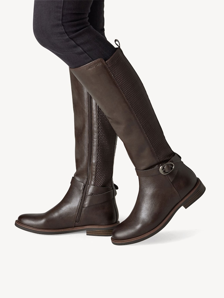 Marco Tozzi, Boots - brown warm lining, MOCCA COMB, Image 2 of 7