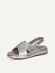 Not selected, Caprice, Leather Sandal - metallic SILVER PATENT
