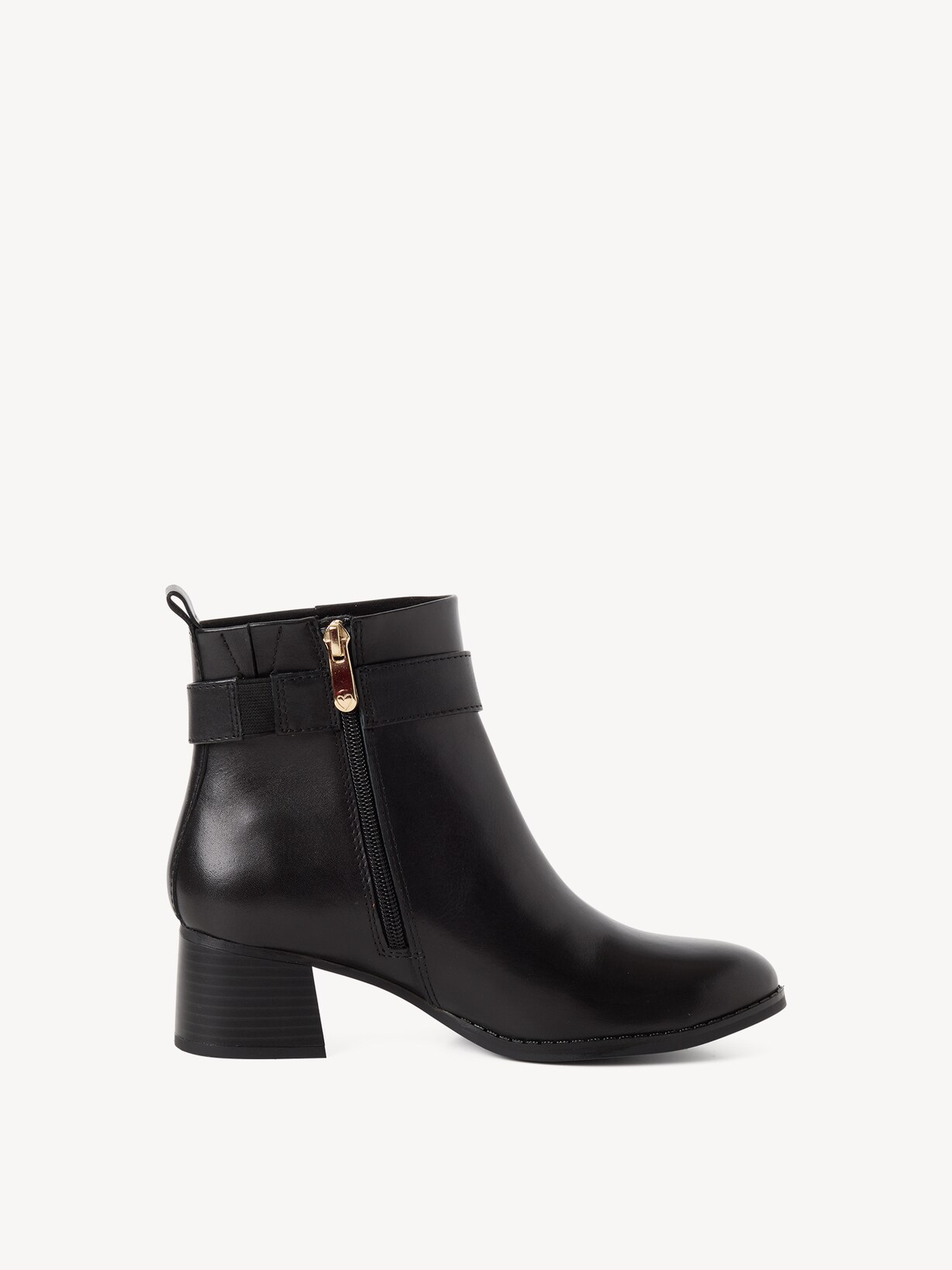 Marco Tozzi, Bottine en cuir - noir BLACK, image 6 sur 6