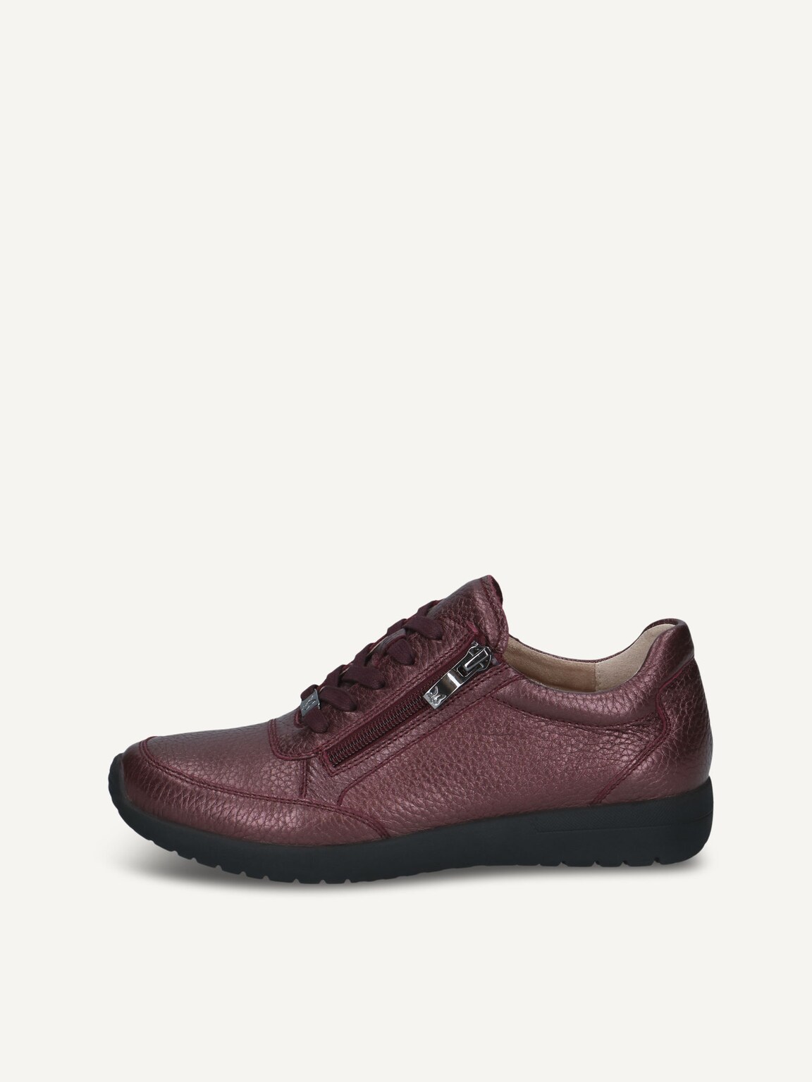 Caprice, Leather Low shoes - red BORD PERL.DEER, image 2 of 5