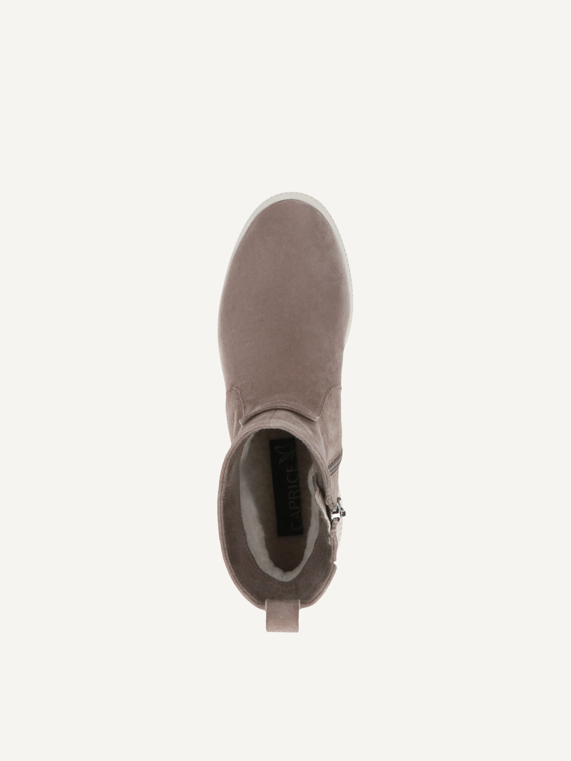 Caprice, Leather Bootie - brown warm lining TAUPE SUEDE, image 5 of 5