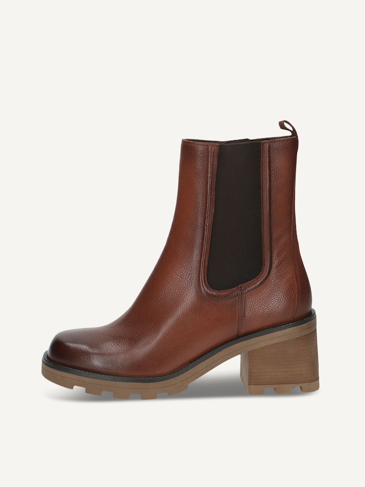 Caprice, Leather Bootie - brown COGNAC NAPPA, image 3 of 6