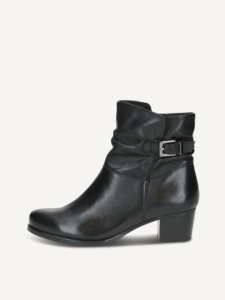 Caprice, Bottine en cuir - noir BLACK NAPPA