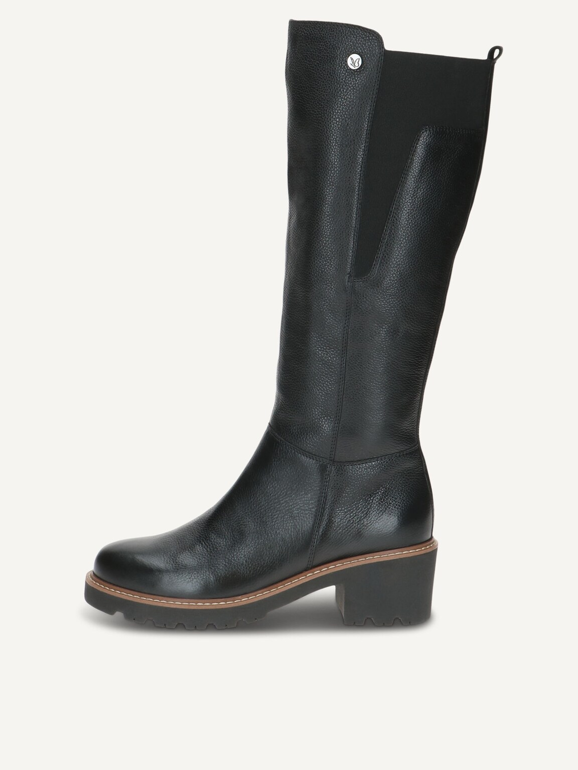Caprice, Leather Boots - black warm lining BLACK NAPPA, image 2 of 5