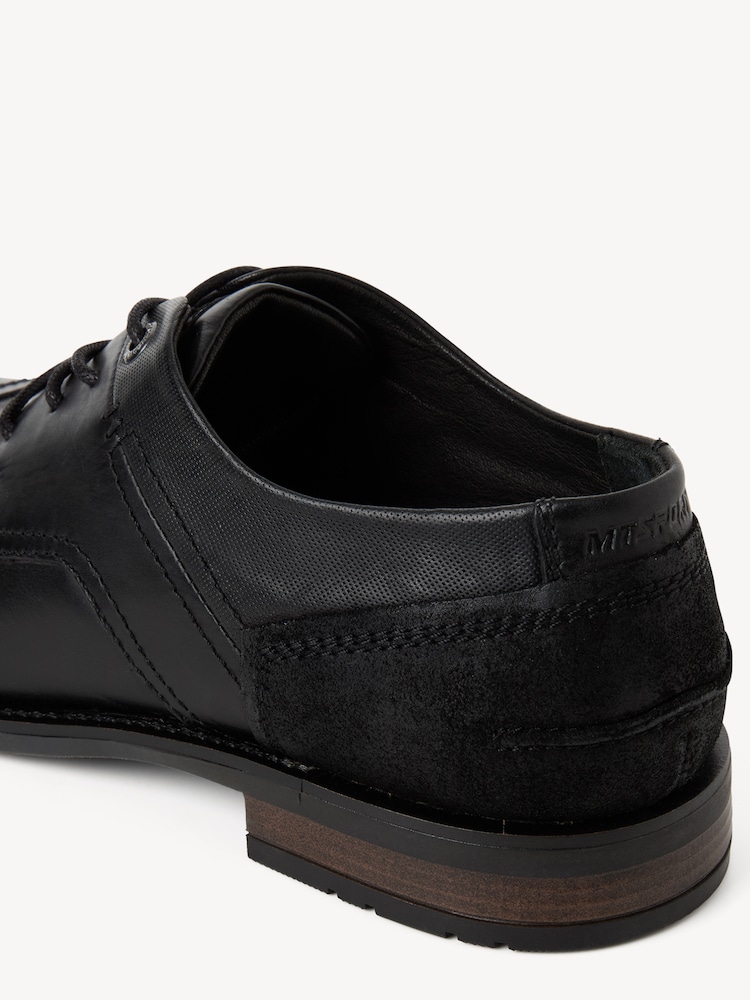Marco Tozzi, Leather Low shoes - black, BLACK, Image 5 of 6