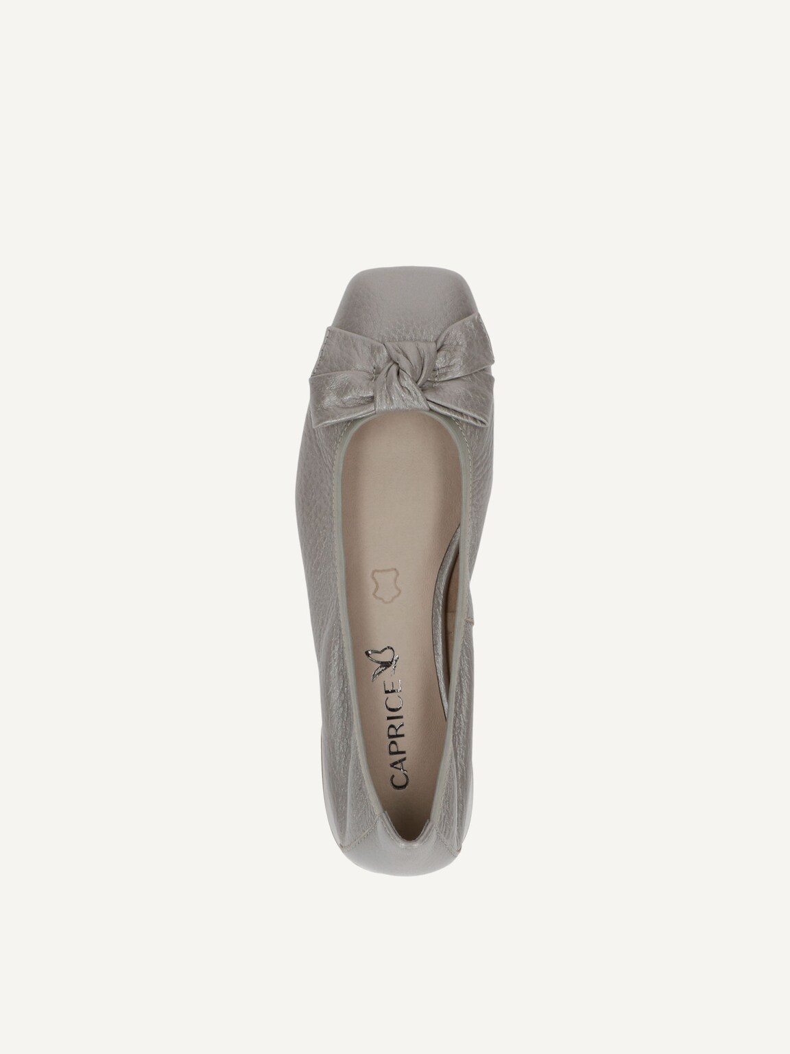 Caprice, Leather Ballerina - grey STONE PER.DEER, image 5 of 5
