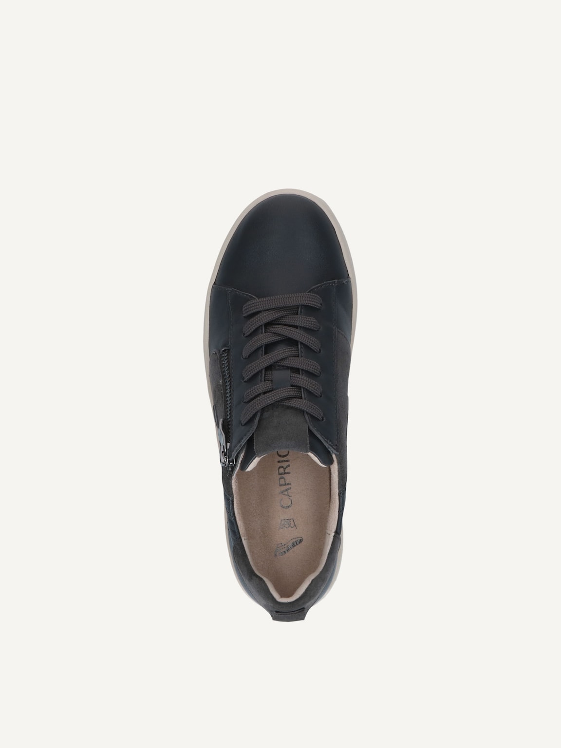Caprice, Leather Sneaker - grey DK GREY COMB, image 5 of 5
