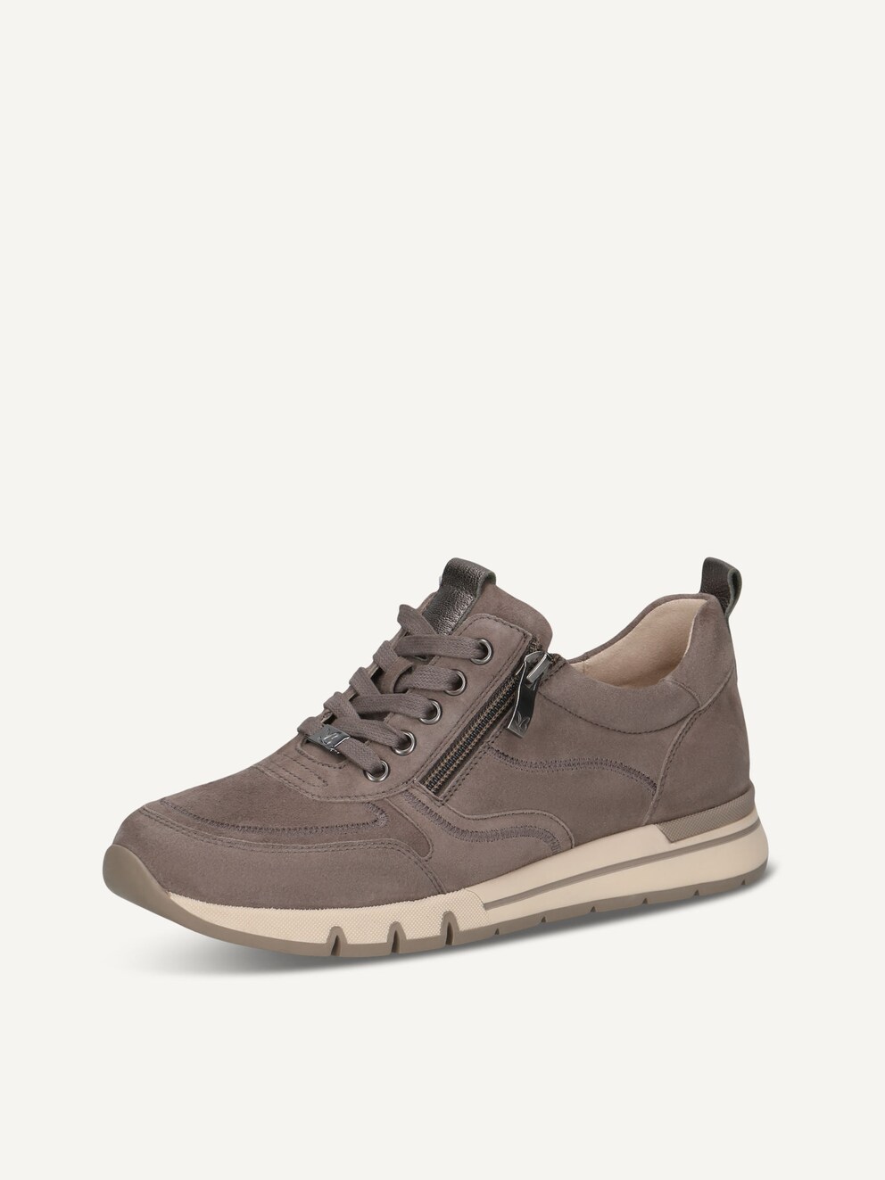Caprice, Leather Sneaker - beige TAUPE COMB, image 1 of 6