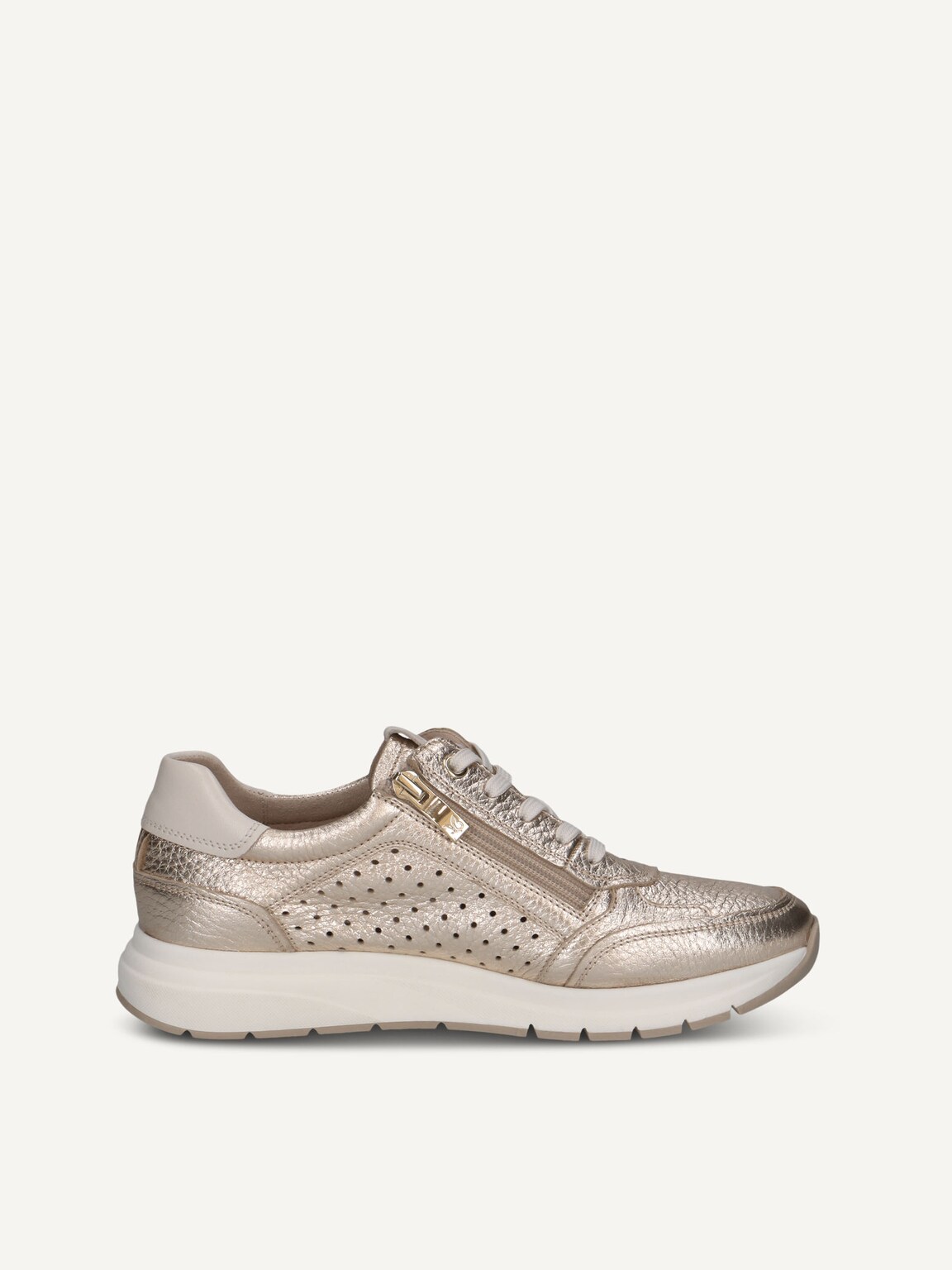Caprice, Leather Sneaker - metallic LT.GOLD DEER, image 4 of 6