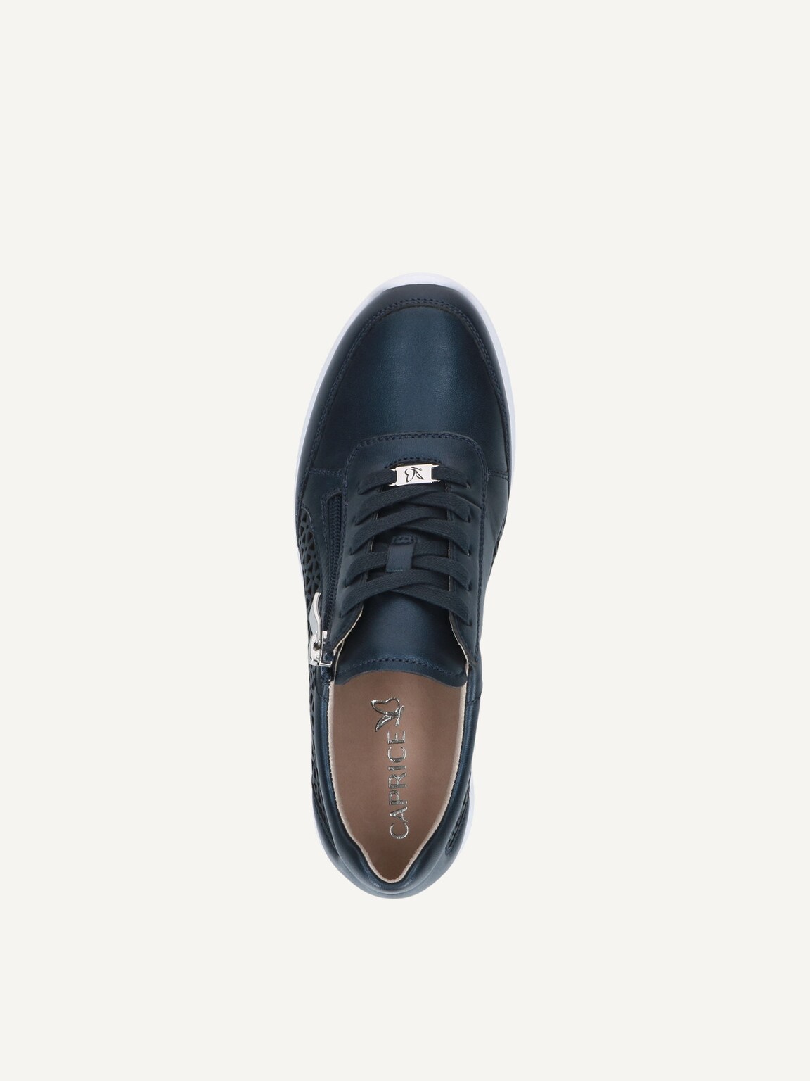 Caprice, Leather Sneaker - blue NAVY PERLATO, image 5 of 5