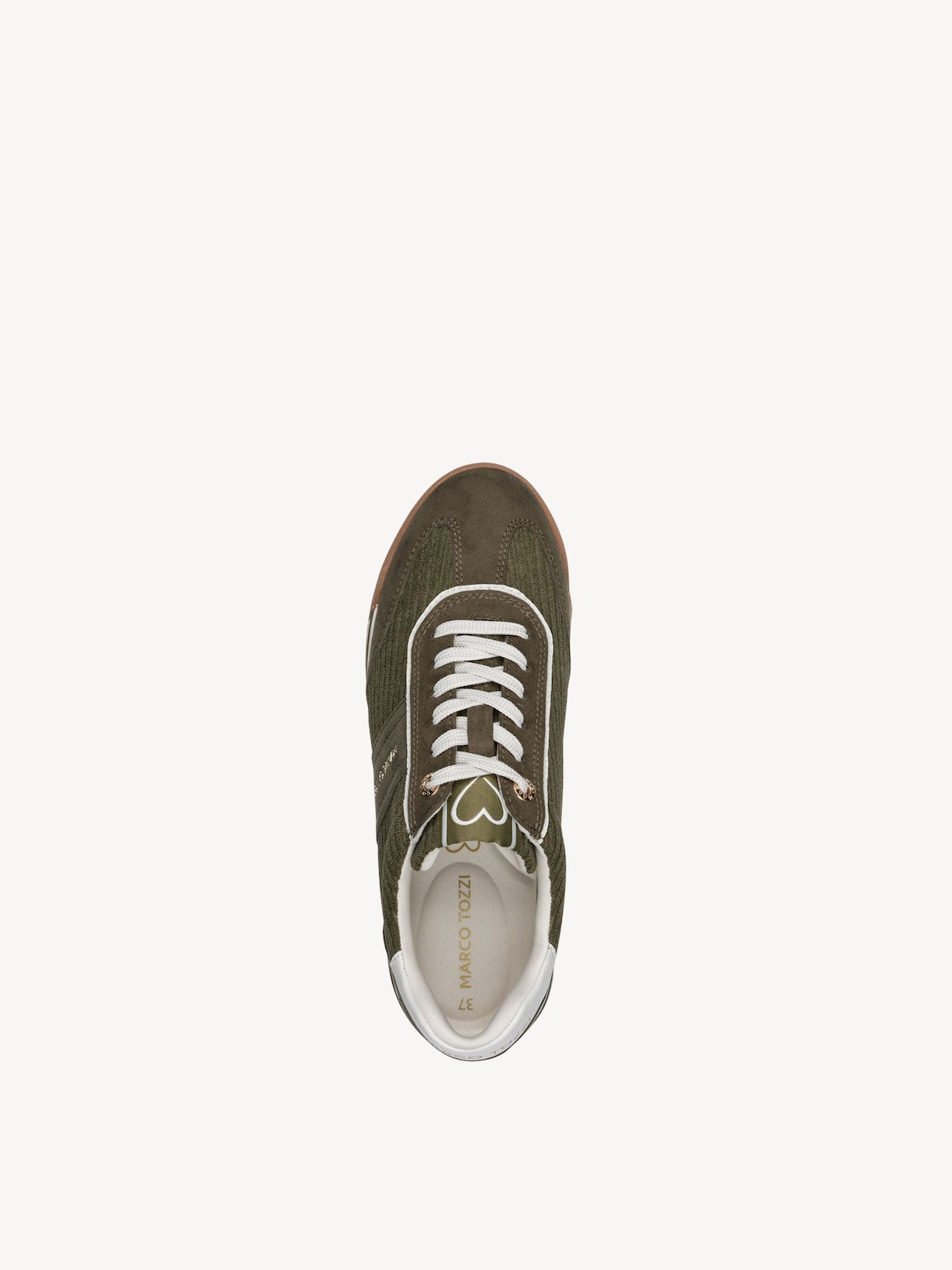 Marco Tozzi, Sportowe - khaki KHAKI, obraz 6 z 7