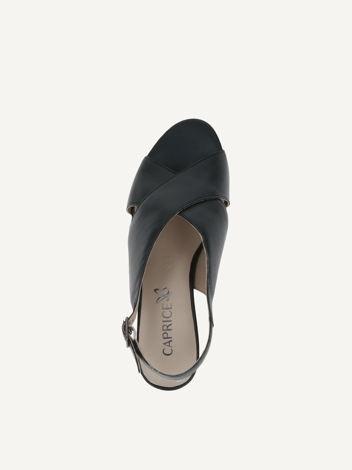 Caprice, Leather Heeled sandal - black BLACK NAPPA, image 5 of 5