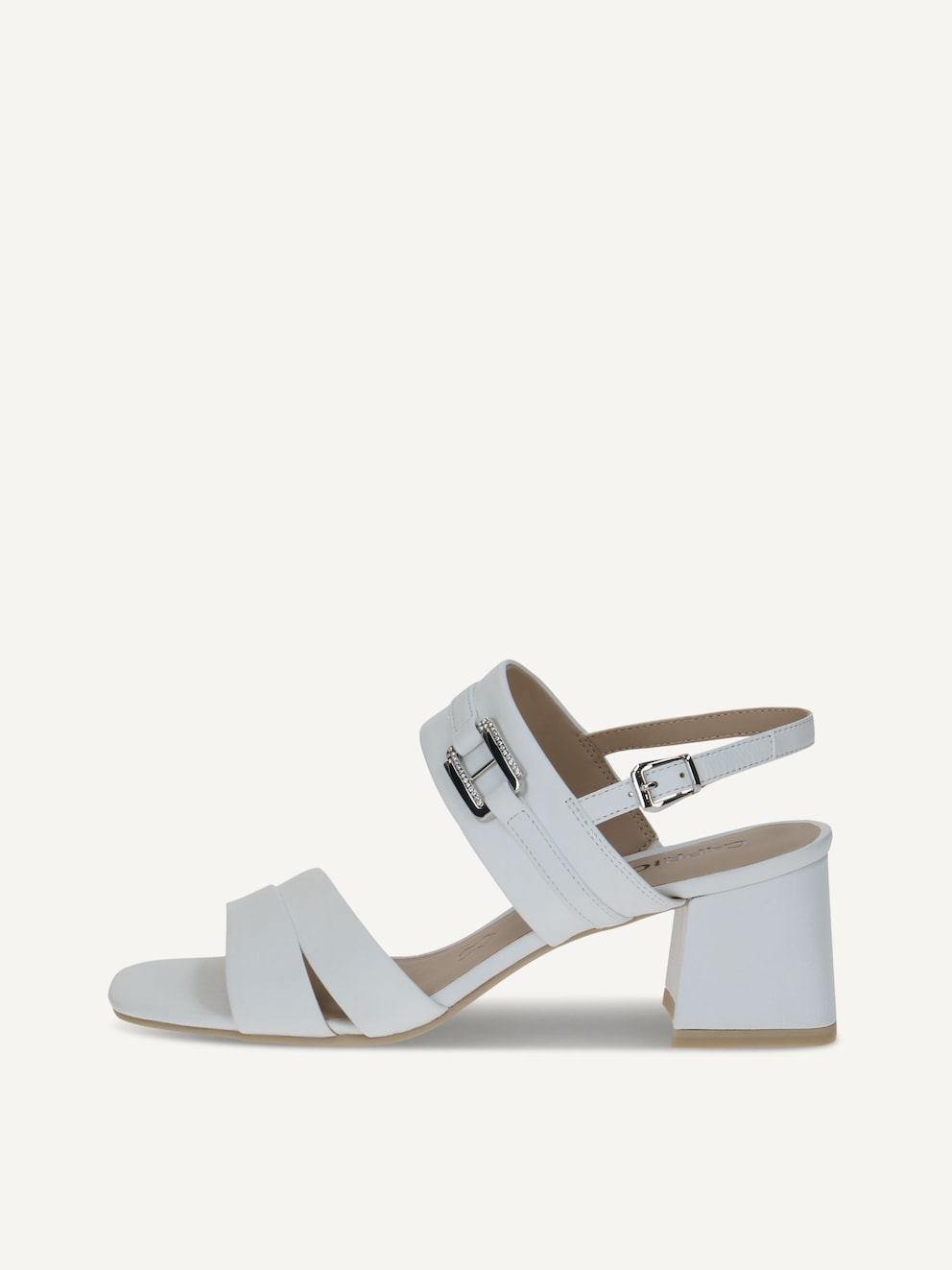 Caprice, Sandale à talon en cuir - blanc WHITE NAPPA, image 1 sur 6