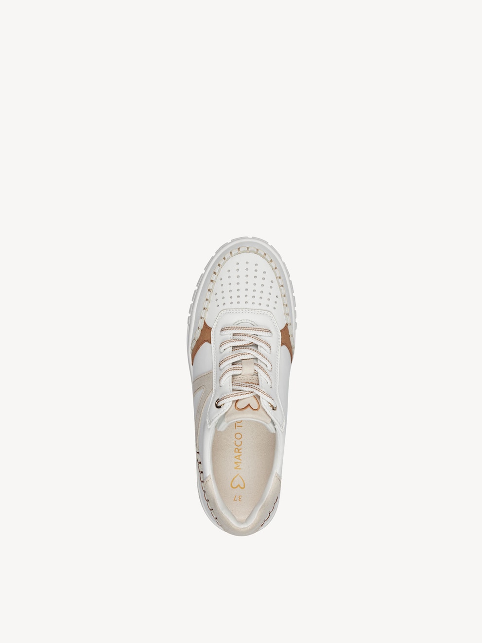Marco Tozzi, Sneaker - weiß WHITE/DUNE, Bild 5 von 6